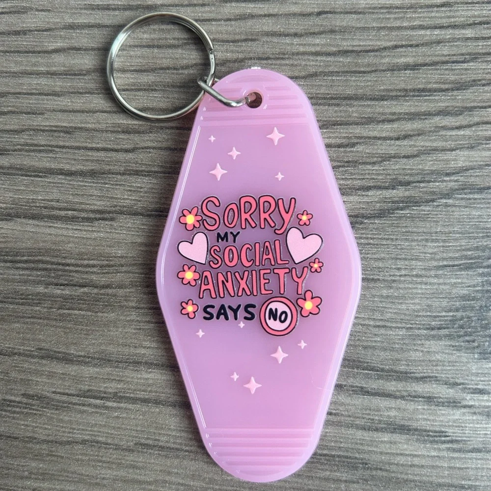 Handmade Vintage Style Motel Keychain Funny Colorful - Choice of 1 - Picture 11 of 12